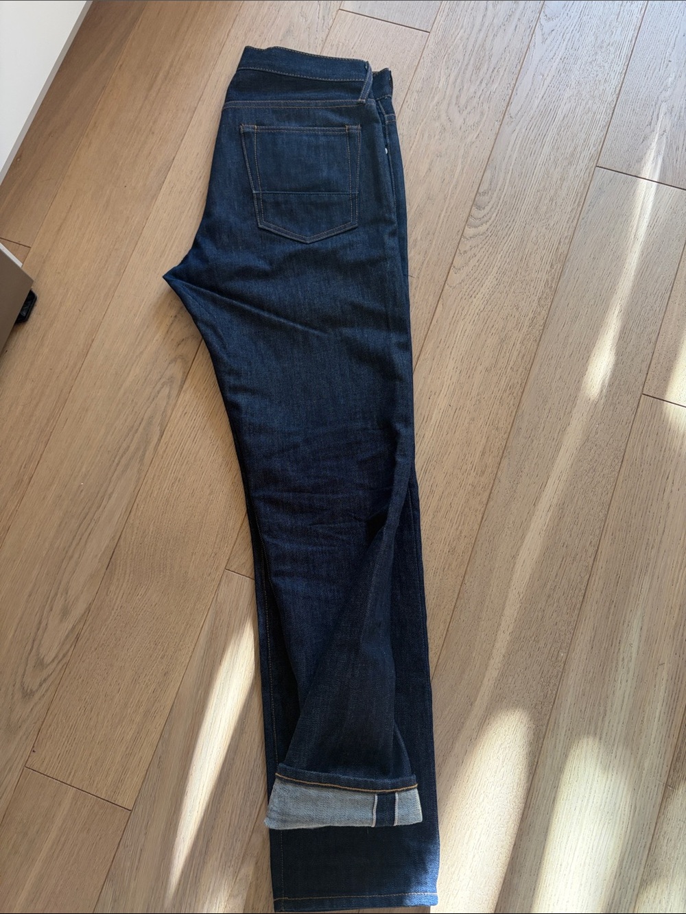 Club Monaco 32 x 32 selvedge denim jeans straight leg 501 redline